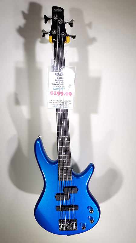 Ibanez MiKro Short-Scale Bass - Starlight Blue Finish GSRM20-SLB Pro Set Up! image 1