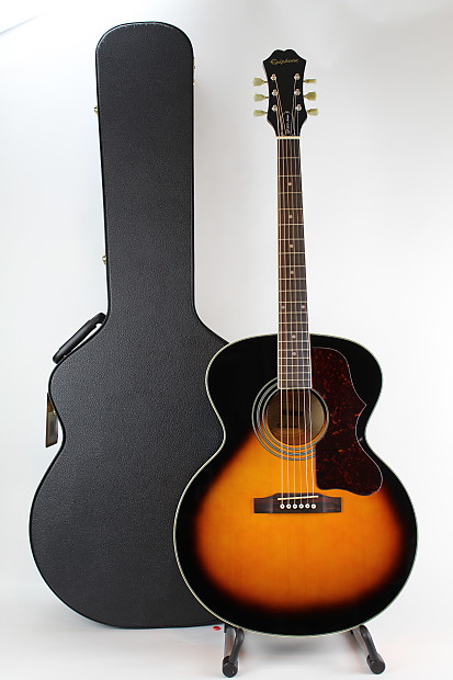 Epiphone EJ-200 Jumbo Acoustic Guitar | Vintage Sunburst image 2