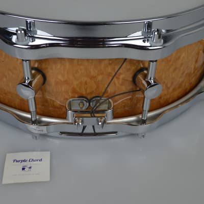Sonor Delite snare drum S1405M Birdseye Amber 14" x 5" image 11