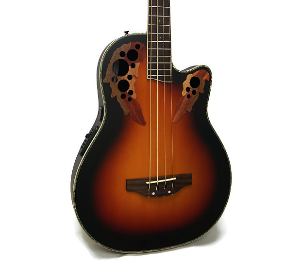 Ovation Celebrity CC4474 Mid-Depth Cutaway Acoustic-Electric Bass - Sunburst