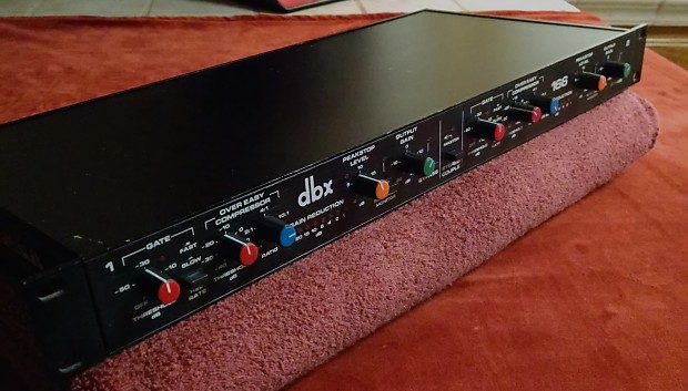 Vintage Rack Mount DBX 166 Over Easy Compressor w/ Gate
