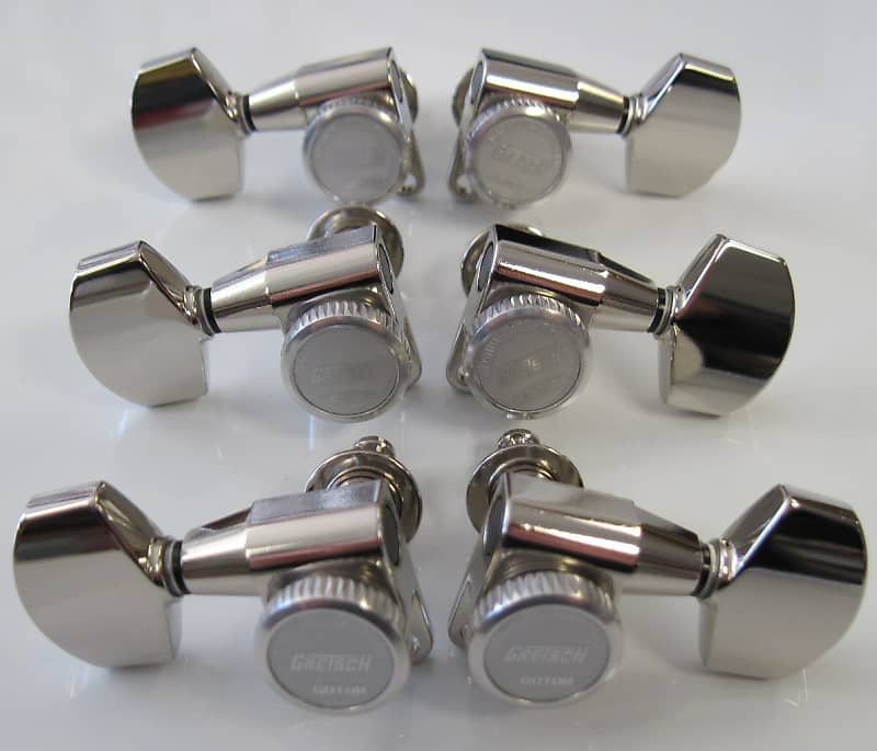 Gretsch Gotoh AB01 Nickel 3×3 Locking Tuners 7710953000 | Reverb