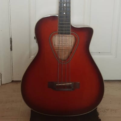 Hohner TWP600B Acoustic Bass 1992 - Pumpkin Burst for sale