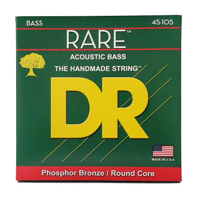 DR Strings Rare Phosphor Bronze Acoustic Bass Strings: Medium 45-105 image 3