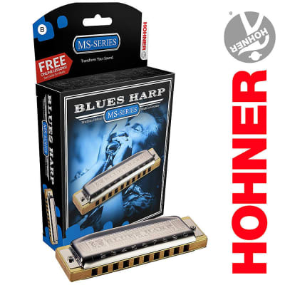 Hohner MS series Blues Harp Harmonica Key of B image 1