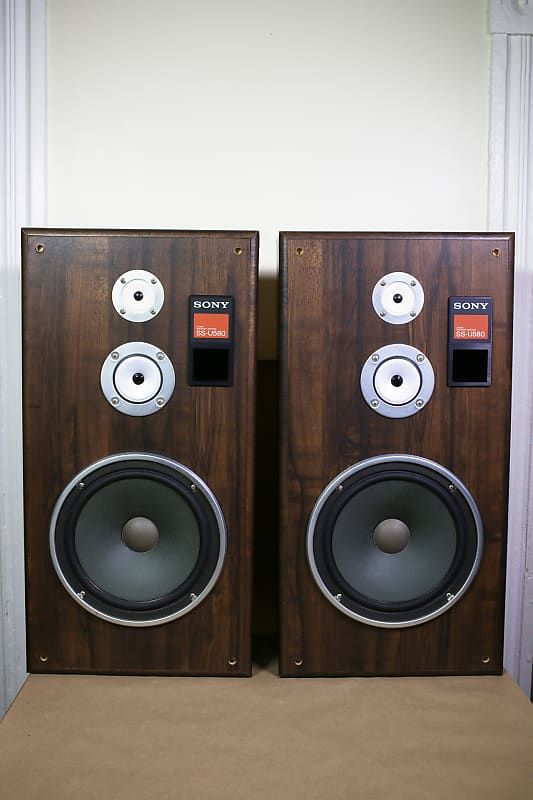 Sony SS-U580 Speakers 130 Watts Ohms Vintage 1986 Rare  Excellent Condition