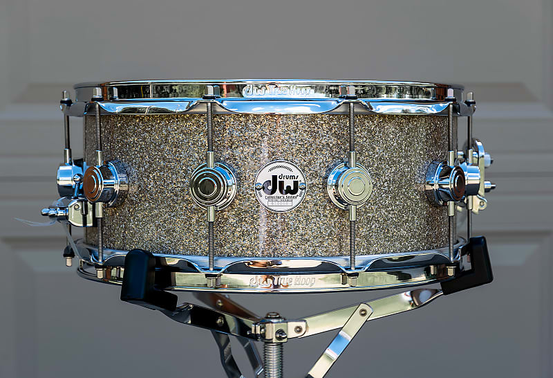 DW Collector's Maple 6x14 "VLT" Snare Drum "Broken Glass" Excellent Condition image 1