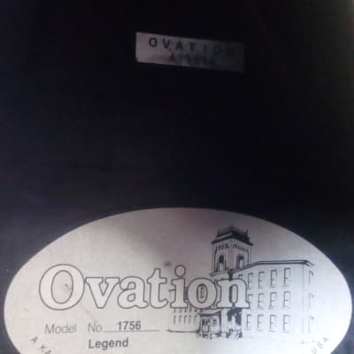 Ovation 1756 Legend Made In USA 12 strings very rare Dark green/Black finish image 9