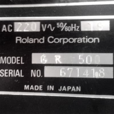 Roland GR 500  1977 image 11