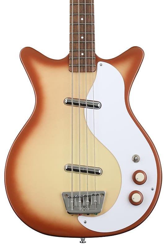 Danelectro '59DC Long Scale Bass Guitar - Copper Burst image 1