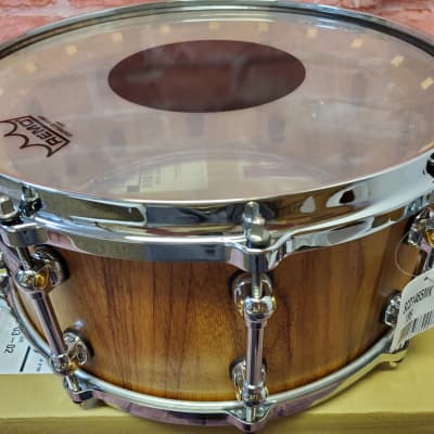 Pearl StaveCraft 14"x6.5" Makha Hand-Rubbed Natural Maple Finish Stave Snare Drum Authorized Dealer image 6