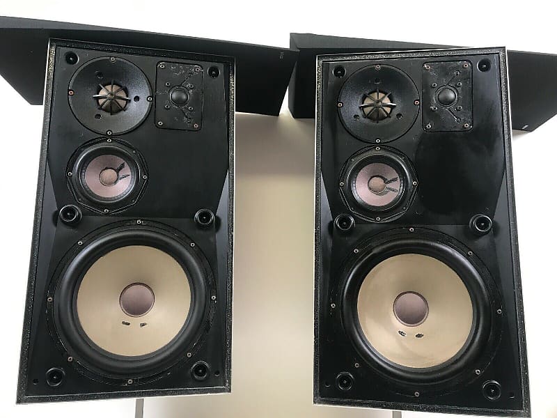 Bang & Olufsen Beovox S75 4-Way Speakers Made In Denmark With Stands