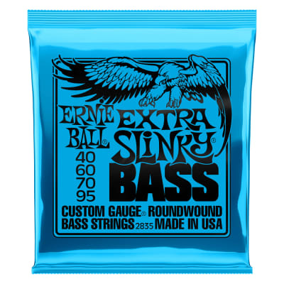 Ernie Ball 2835 Extra Slinky Nickel Wound Electric Bass Strings 40-95 Gauge image 1
