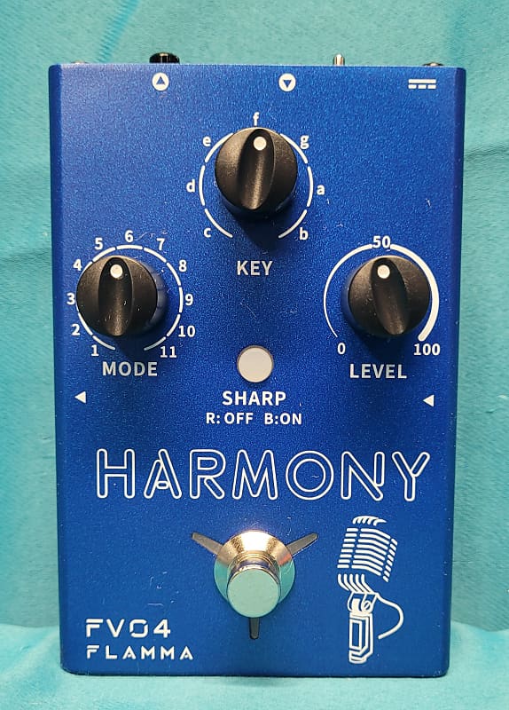 Flamma FV04 Harmony Guitar/Vocal Pedal (Blue) Reverb