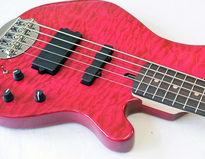 Lakland 55-94 Deluxe Tetsuya Pink RW | Reverb