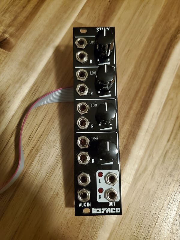 befaco stmix eurorack stereo mixer module Reverb
