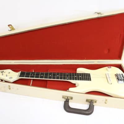 Synsonics Jr. Pro Vintage Short Scale Mini Electric Guitar 1980s - Olympic White - RARE image 1