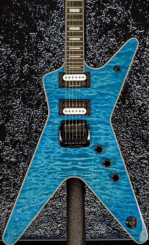 Dean Ml Select 24 Quilt Top Trans Blue Reverb