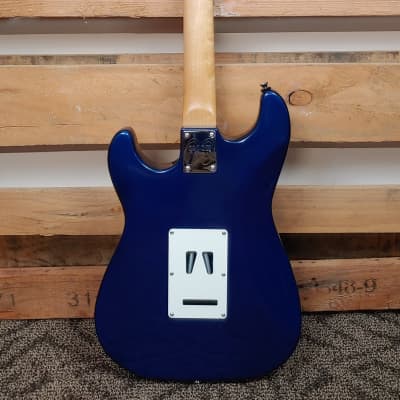 Lace Huntington Mooneyes Blue guitar With Hard Shell Case image 6