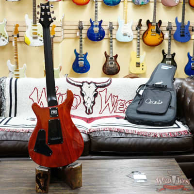 Paul Reed Smith PRS Wild West Guitars Special Run CE 24 Painted Black Neck 57/08 Pickups Orange 7.55 LBS image 7