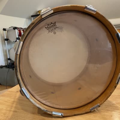Slingerland Marching Tom  70s Mahogany shell and maple hoops image 6