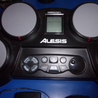 Alesis CompactKit 4 Electronic Drum Set + Power Cord 4-Pad Portable Tabletop Kit no battery box door image 5