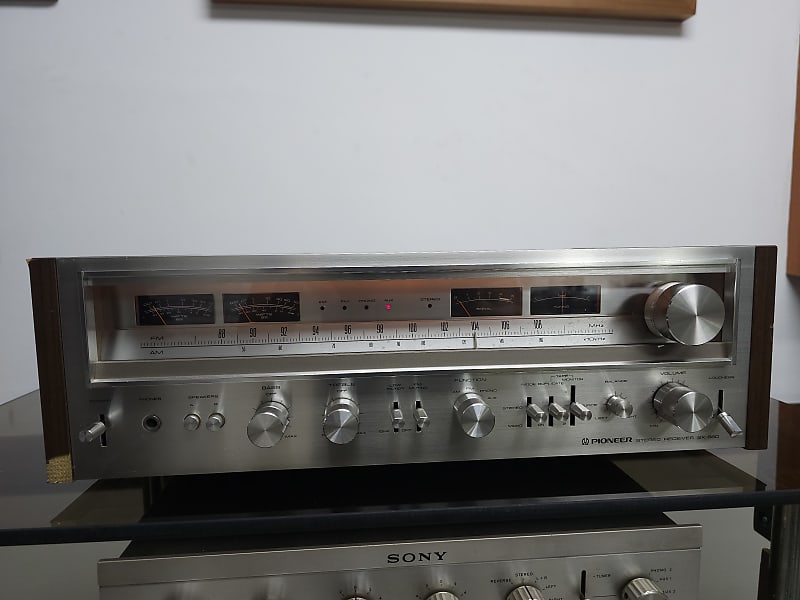 Pioneer SX-880 Am/Fm Stereo Receiver Recapped Operational  			