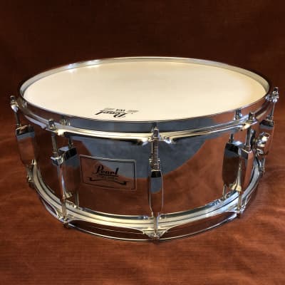 Pearl Steel Shell 14" x 5.5" Snare Drum w/ Gig Bag image 5