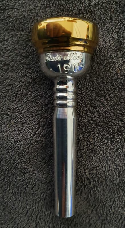 Rudy Muck 2nd Generation 19C , 24k gold plated trumpet mouthpiece