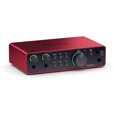 Focusrite SCARLETT-2I2-STU-4G 2025 - Red/Black image 1