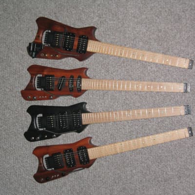 Harrower The Studio JB & Jazz pickups 1999 Natural Wood, Old Growth Honduras Mahoghany, Hard Rock Ma image 5