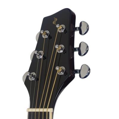 STAGG Cutaway acoustic-electric Slope Shoulder dreadnought guitar sunburst lefthanded model image 7