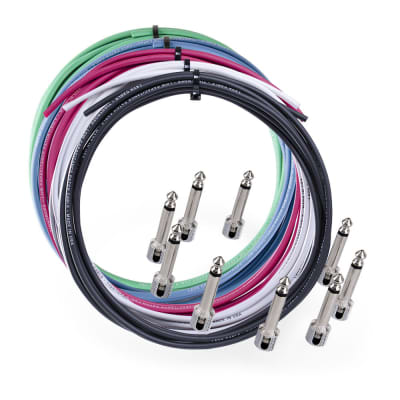 Lava Cables Tight Rope Pedal Board Cable Kit - 10' - Purple image 2