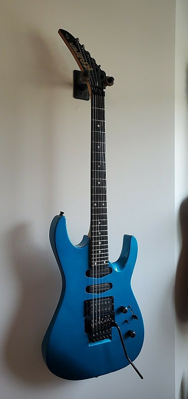 Kramer ProAxe Deluxe 1989 Candy Blue Reverse Headstock | Reverb