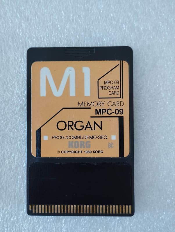 超美品　貴重　KORG M1用MEMORY CARD MSC-09 ORGAN Korg M1,T3,T2,T1 Korg M1R Card MSC-09 Organ Sounds | eBay