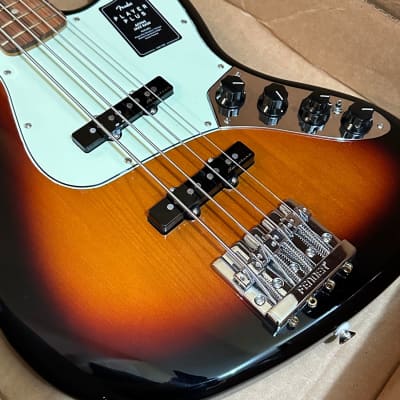 Fender Player Plus Active Jazz Bass 4 String Electric Bass Guitar - Sunburst image 7