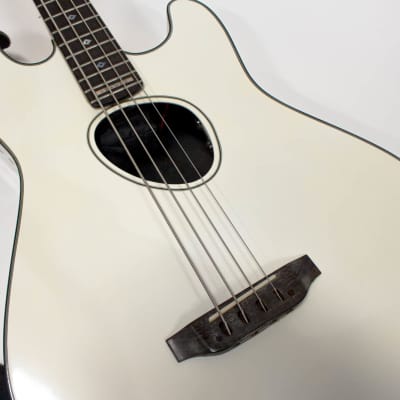 Kramer Ferrington Acoustic-Electric Bass Guitar with Case - White image 10