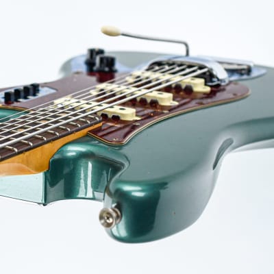 Fender Custom Shop B2 Bass VI Journeyman Aged Sherwood Green Metallic image 10