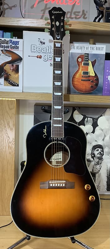 Epiphone EJ-160e/VC John Lennon Limited Edition Electro-Acoustic Guitar +  Case, w/extra K&K fitted pickup