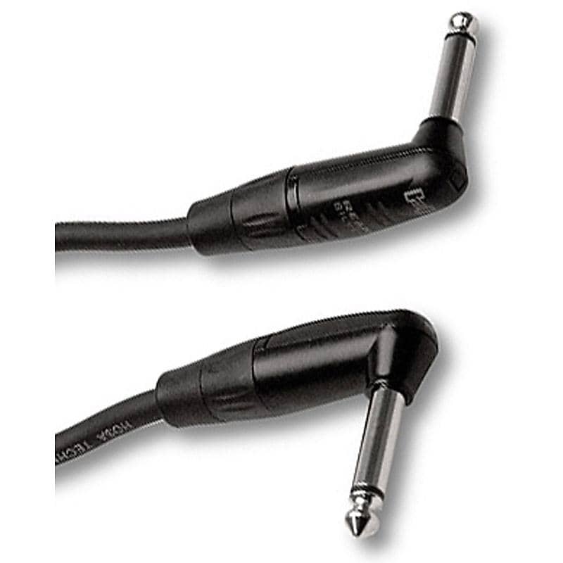 Hosa Pro Guitar Patch Cable, REAN Right-Angle to Same, 18