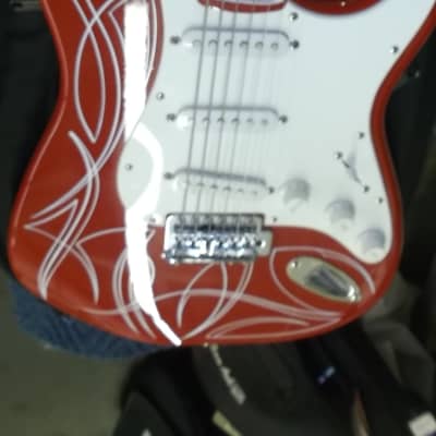 Fender Squier 2010 Red Pinstripe image 4