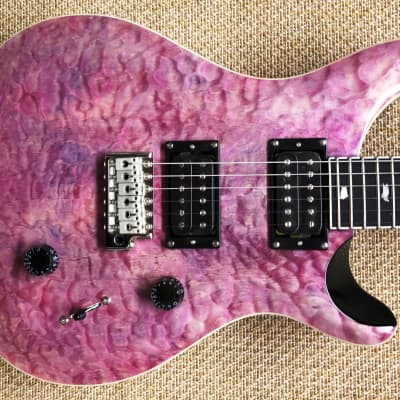 PRS SE Custom 24 Quilt Electric Guitar, 24 Frets, Violet | Reverb