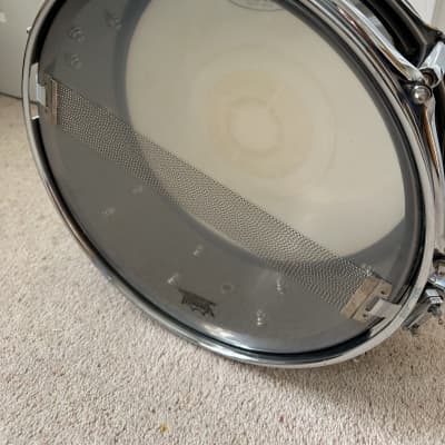 Pearl CS1450 Chad Smith Signature 14x5" Steel Snare Drum 2010s - Black Nickel image 5
