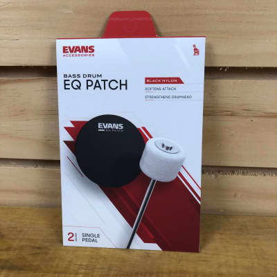 Evans EQ Nylon Single Pedal Bass Patch - Black image 3
