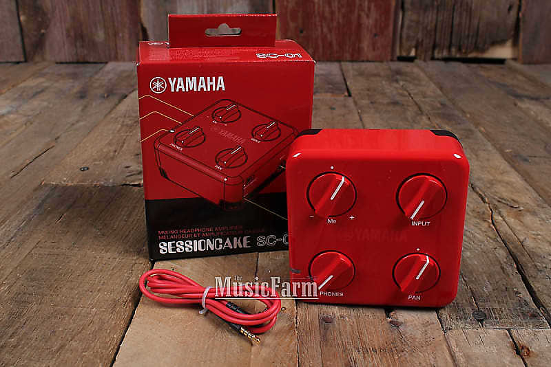 Yamaha Red SessionCake Portable Mixing Headphone Amplifier w Hi Z Input SC-01 image 1