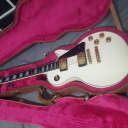 VIDEO DEMO Gibson Les Paul Custom 1990 White Original Headstock Repair