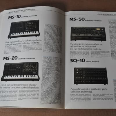 Korg synths and keys vintage catalog booklet brochure. 1977 image 5