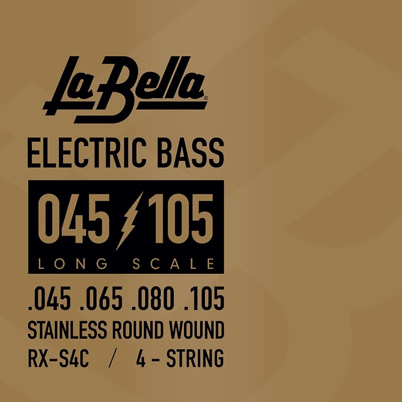 LA BELLA La Bella RX Stainless Steel | Muta di corde per basso 4 corde RX-S4C Scalatura: 045-065-080-105 image 1