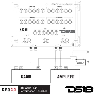 DS18 - KEQ30 - 30 Band Equalizer Frequency From 20 Hz to 20 kHz image 3