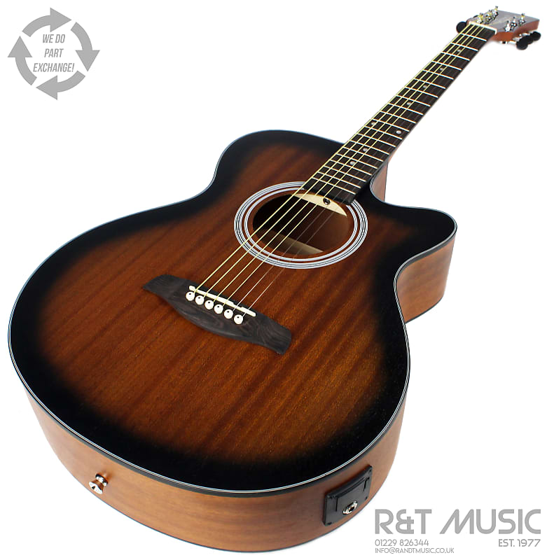 Brunswick BTK 50 Electro Acoustic Guitar in Tobacco Burst Satin